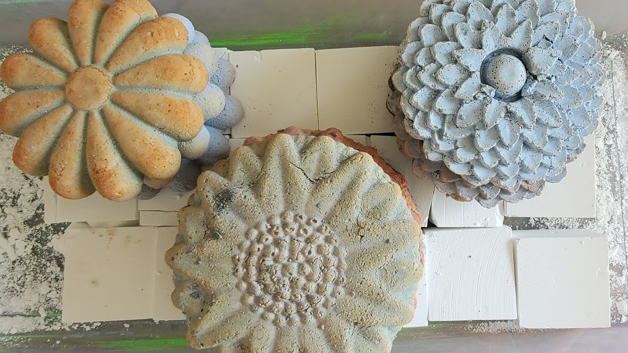 9 Large Crunchy Flower Gym Chalk Reforms | 18 Crispy Fresh Blocks | ASMR | Powder Play | Sleep Aid |