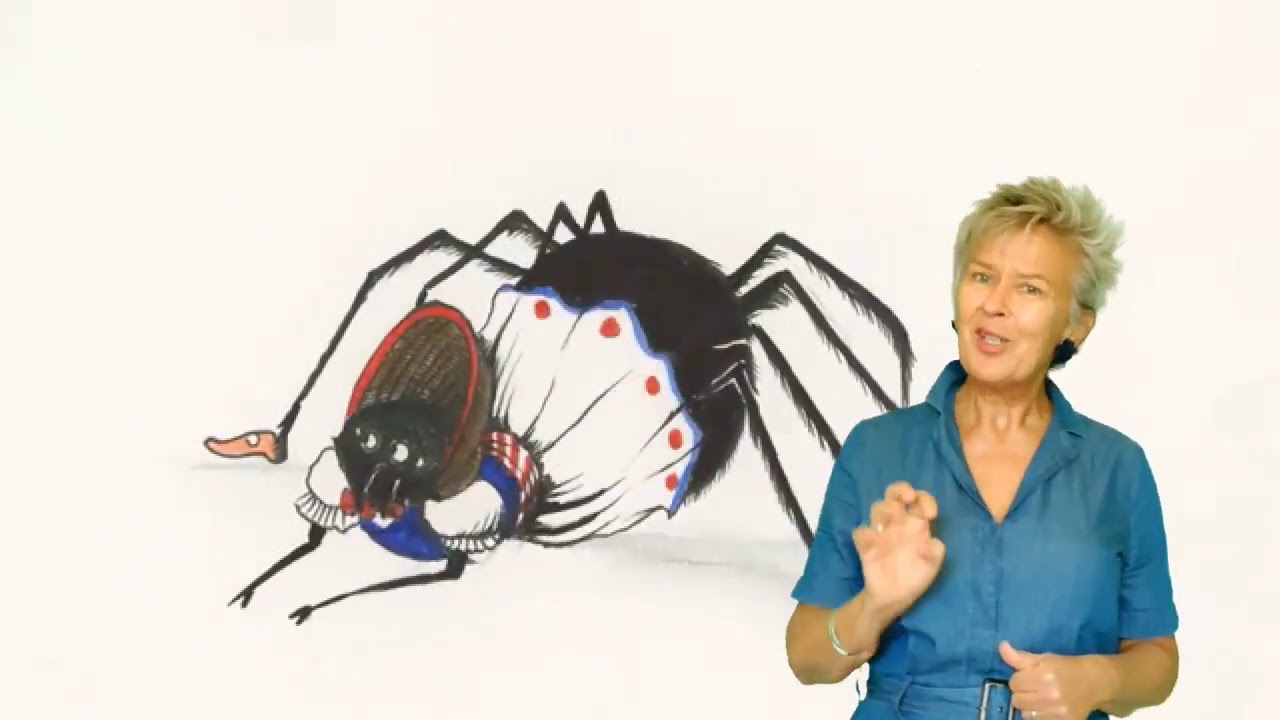 Spin, spin, spinnetje (2e x langzamer tempo)  - Zingen met gebaren