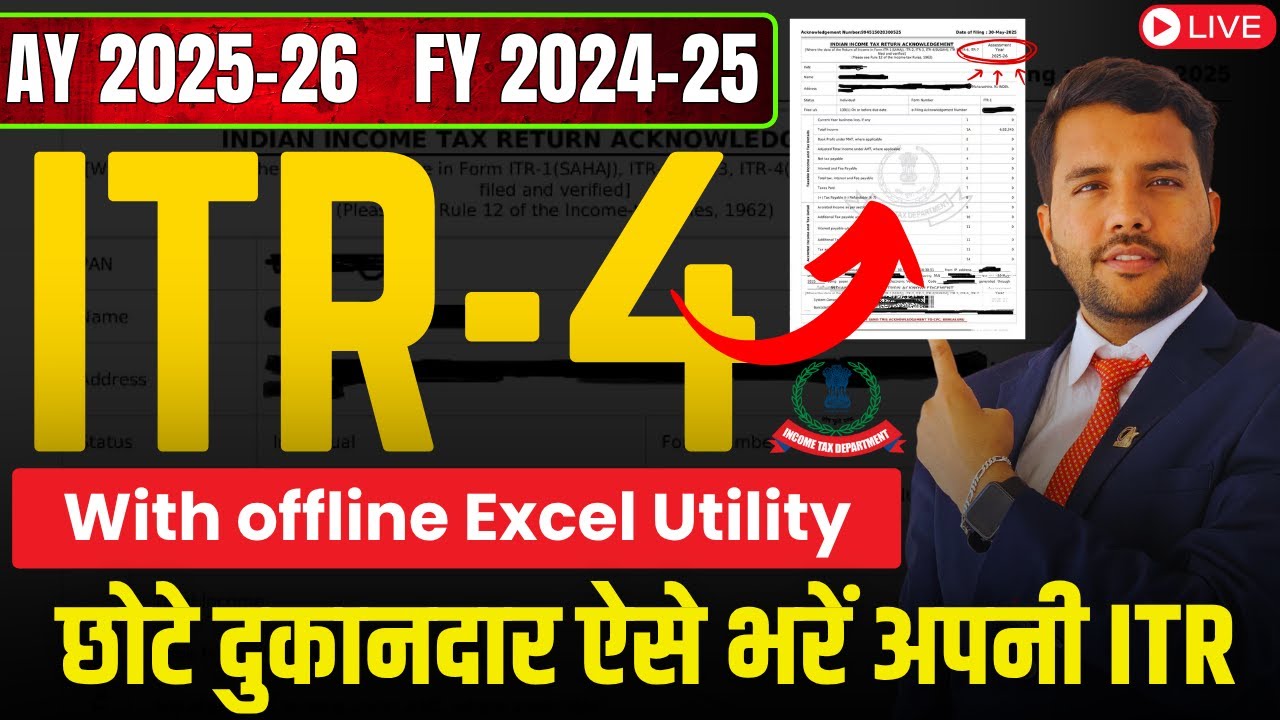 File ITR 4 Online AY 2025.26 With Practical Example