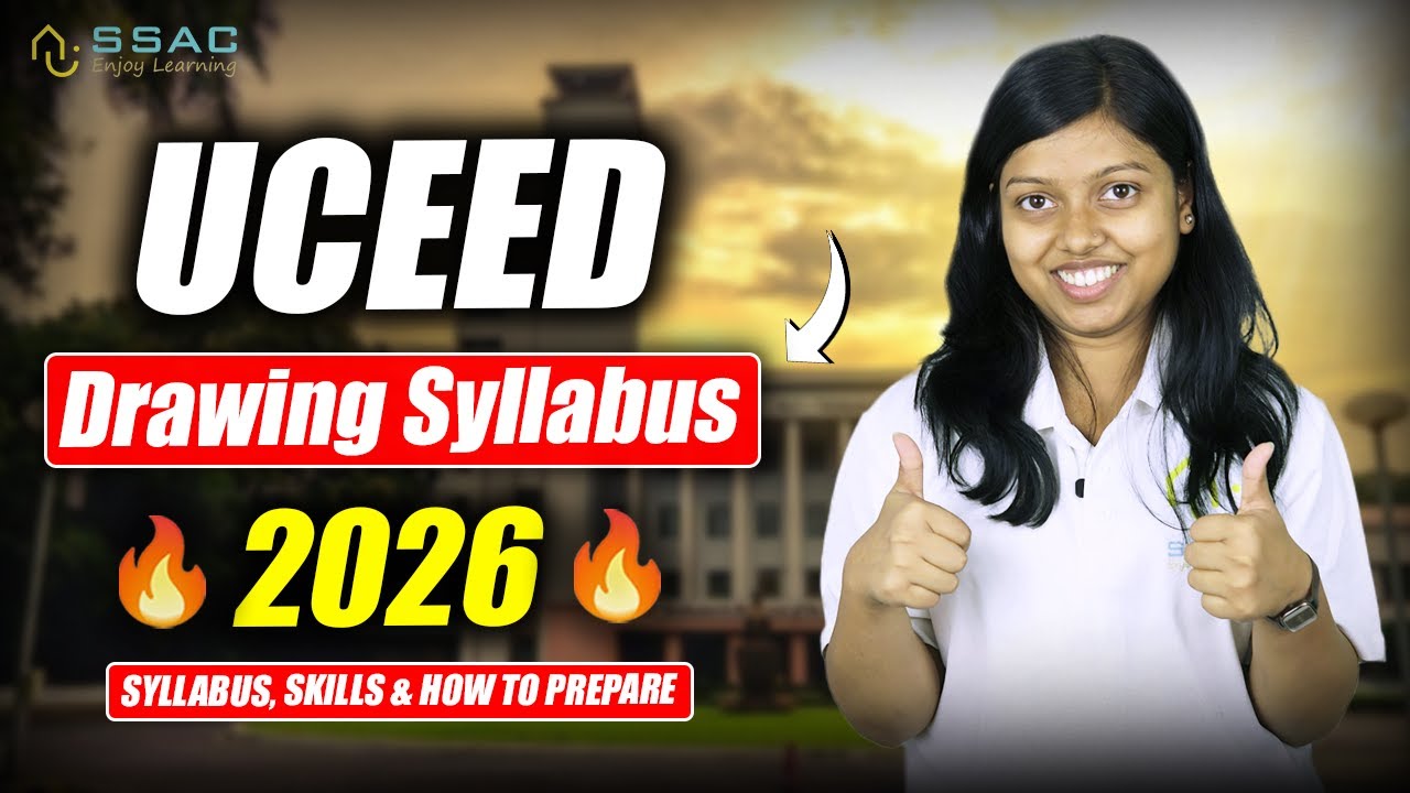 UCEED 2026 Drawing Syllabus Explained 🎨 | Complete Topic Breakdown