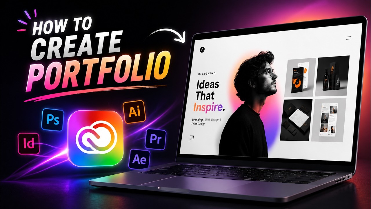 How to Create a Professional Portfolio Using Adobe Creative Cloud | Step-by-Step Tutorial #portfolio