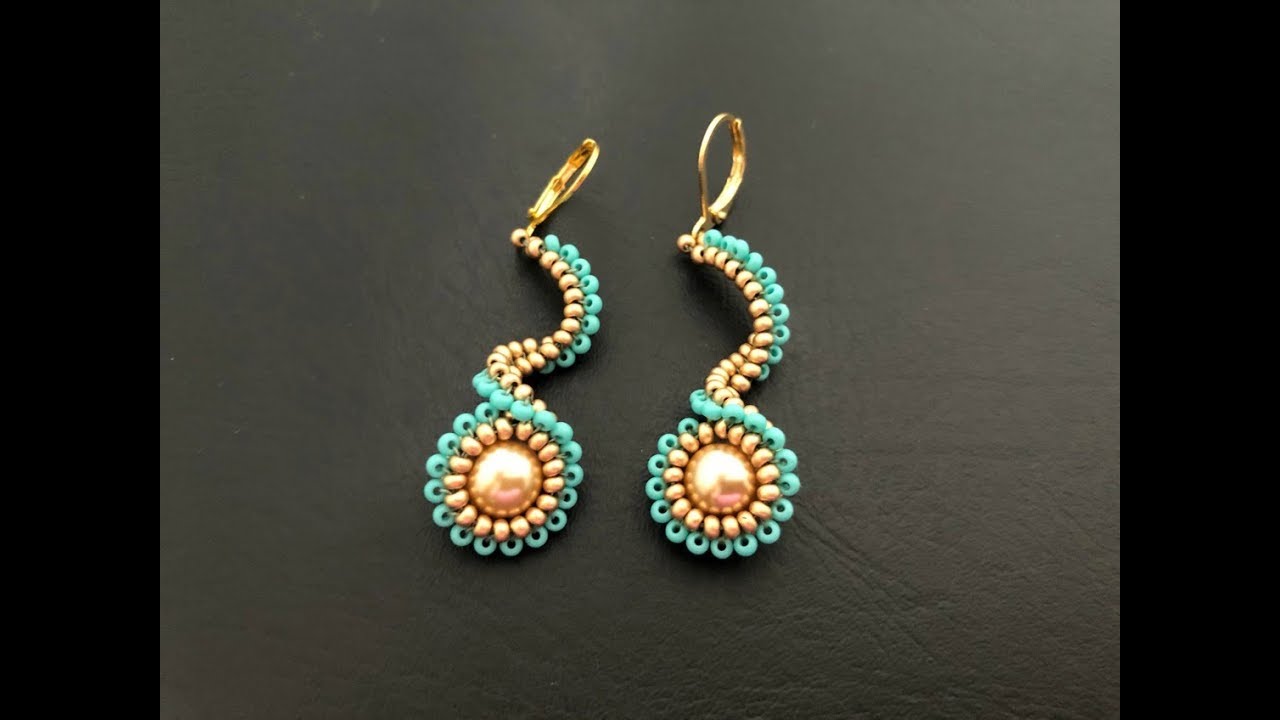 Stylish Beaded Earrings || How to make Beaded Earrings