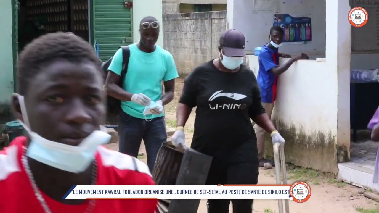 KOLDA: LE MOUVEMENT KAWRAL FOULADOU ORGANISE UNE JOURNEE DE SETSETAL POSTE DE SANTE DE SIKILO HILELE