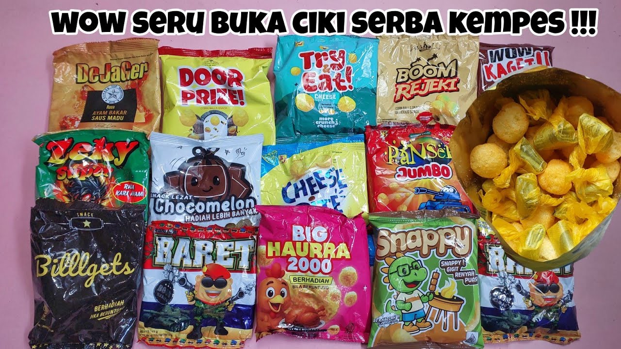 WOW MANTAP SEKALI BUKA CIKI SERBA KEMPES 15 MACAM