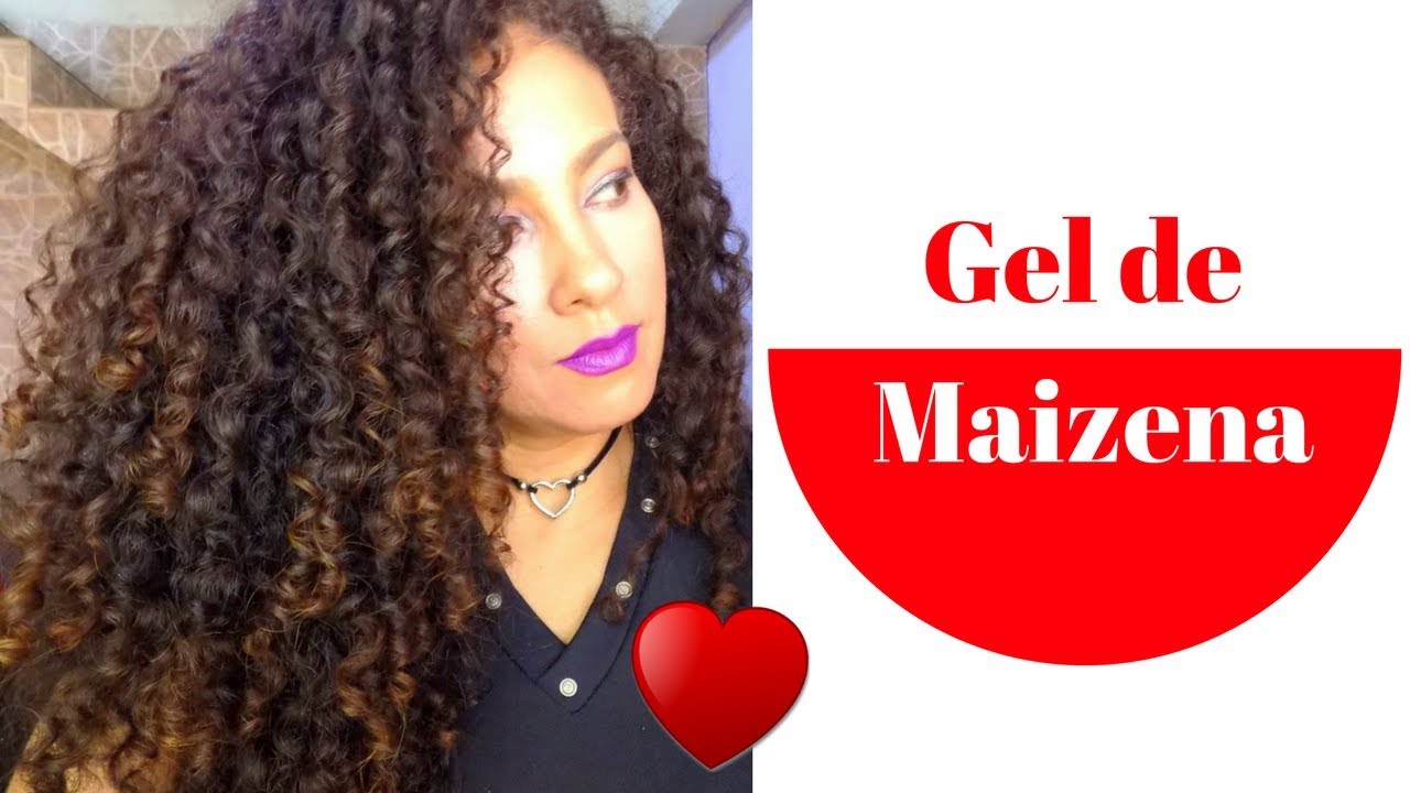 COMO FAZER GEL DE MAIZENA ♥ PARA DEFINIR OS CACHOS: 