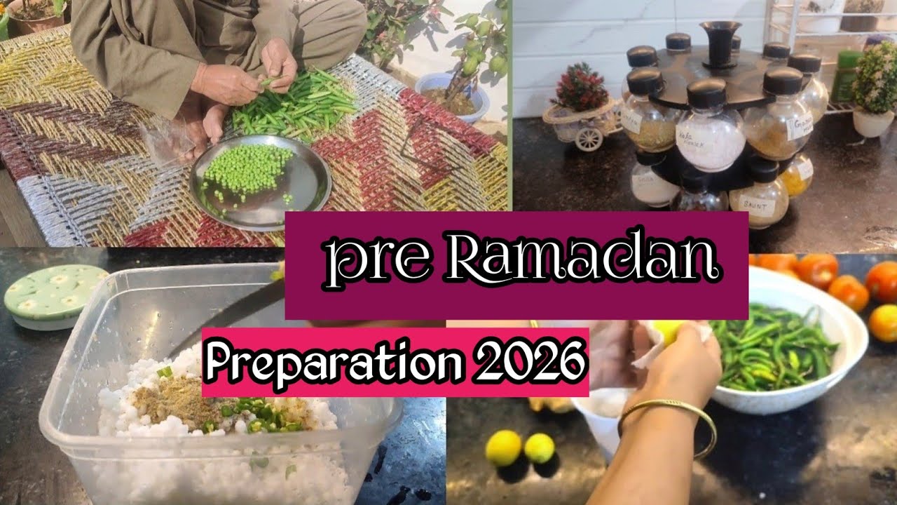 Pre Ramadan Preparation 2026✨ Ideas to Save Time In Ramazan ⭐🌙 How To Make And Freeze 