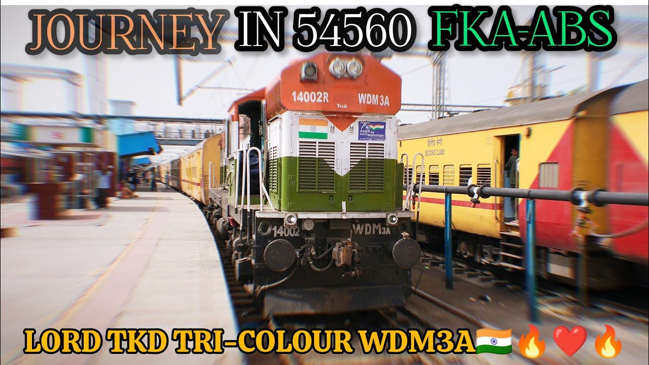 JOURNEY BEHIND TKD WDM3A🇮🇳🔥 || FAZILKA TO ABOHAR || 54560 FKA-BTI PASSANGER