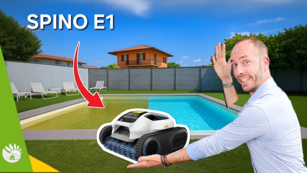 SENZA CAVI e ASPIRA I SASSI! Piscina pulita grazie a SPINO E1