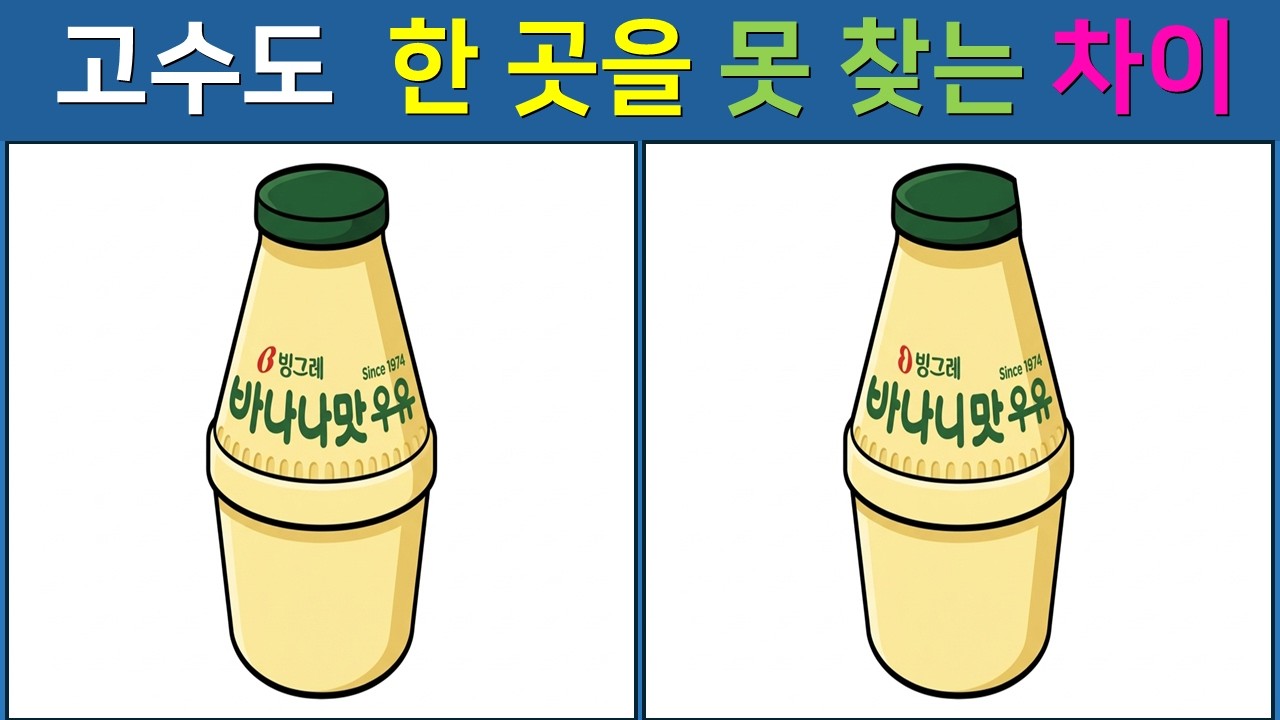 [다른 그림찾기/치매예방]  눈썰미 상위 10%만 보인다는 소름 돋는 차이점【 find difference / 두뇌운동 / 두뇌 훈련 / 눈썰미 집중력 강화 퀴즈 / #50】