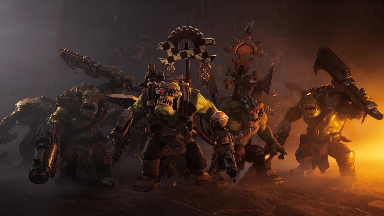 Dawn of War II - Orkz 3v3 - PVP - High Level Competitive Gameplay (Game 7) Lv4 Nobz! 