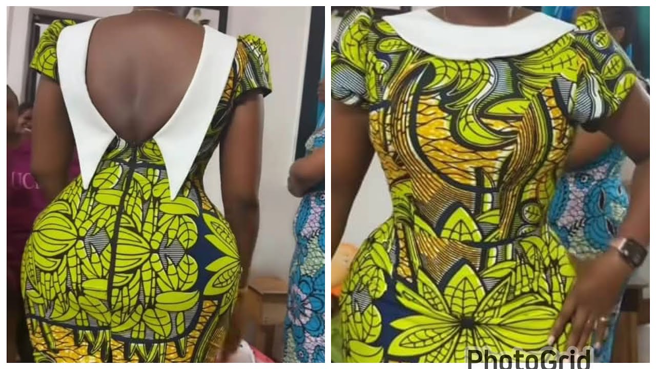 HOW TO DRAFT AND SEW A ROLLED  COLLAR DRESS 