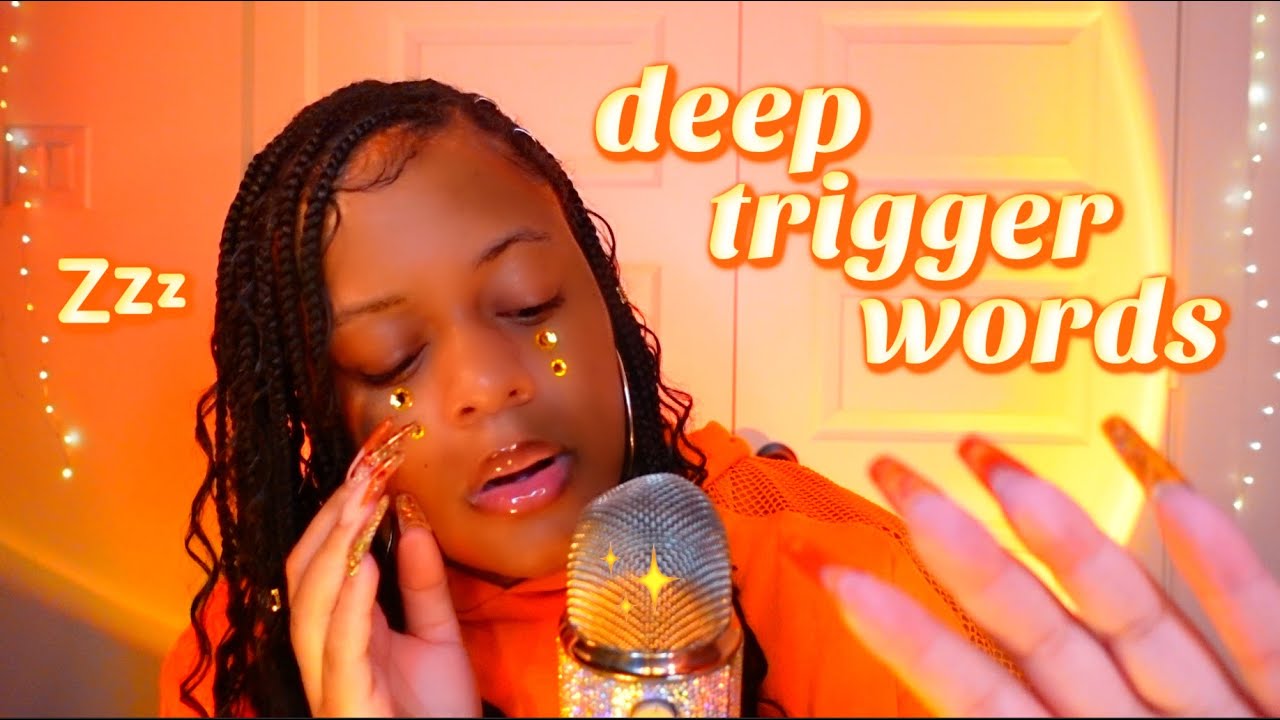 ASMR ~ deep in your ear trigger words 😴♡✨(breathy whispers, close up shivers✨)