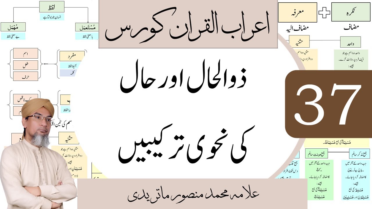 ذوالحال اور حال کی نحوی ترکیبیں |  سبق 37