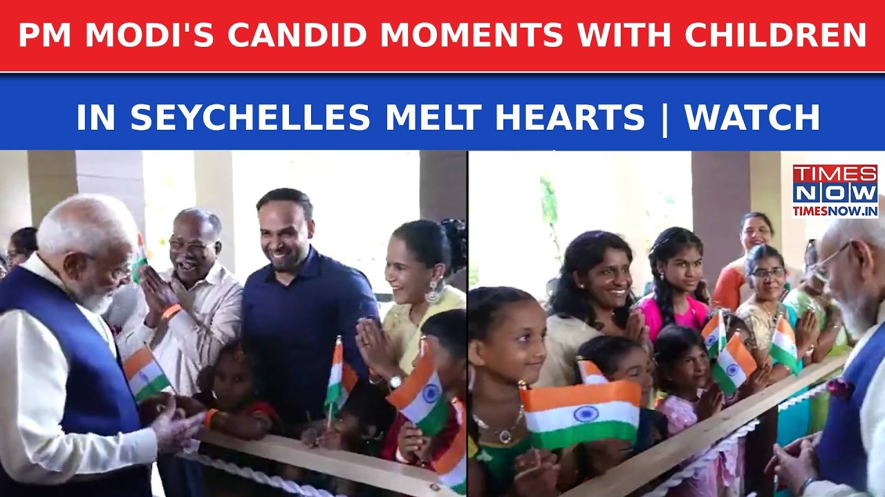 Modi In Seychelles: Adorable Moments With Children, Meeting World's Oldest Animal & Other Highlights