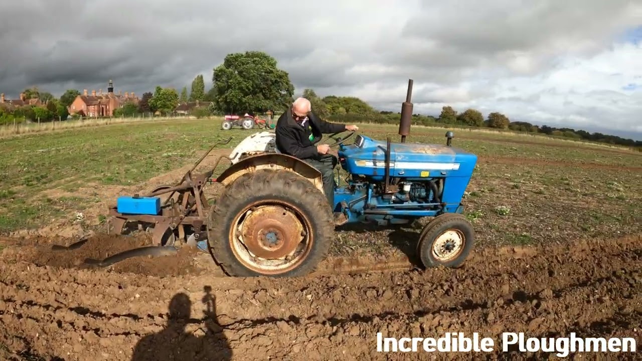 1970 Ford 3000 2.9 Litre 3-Cyl Diesel Tractor (47HP) with Ransomes Royal Forest Ploughing Match 2025