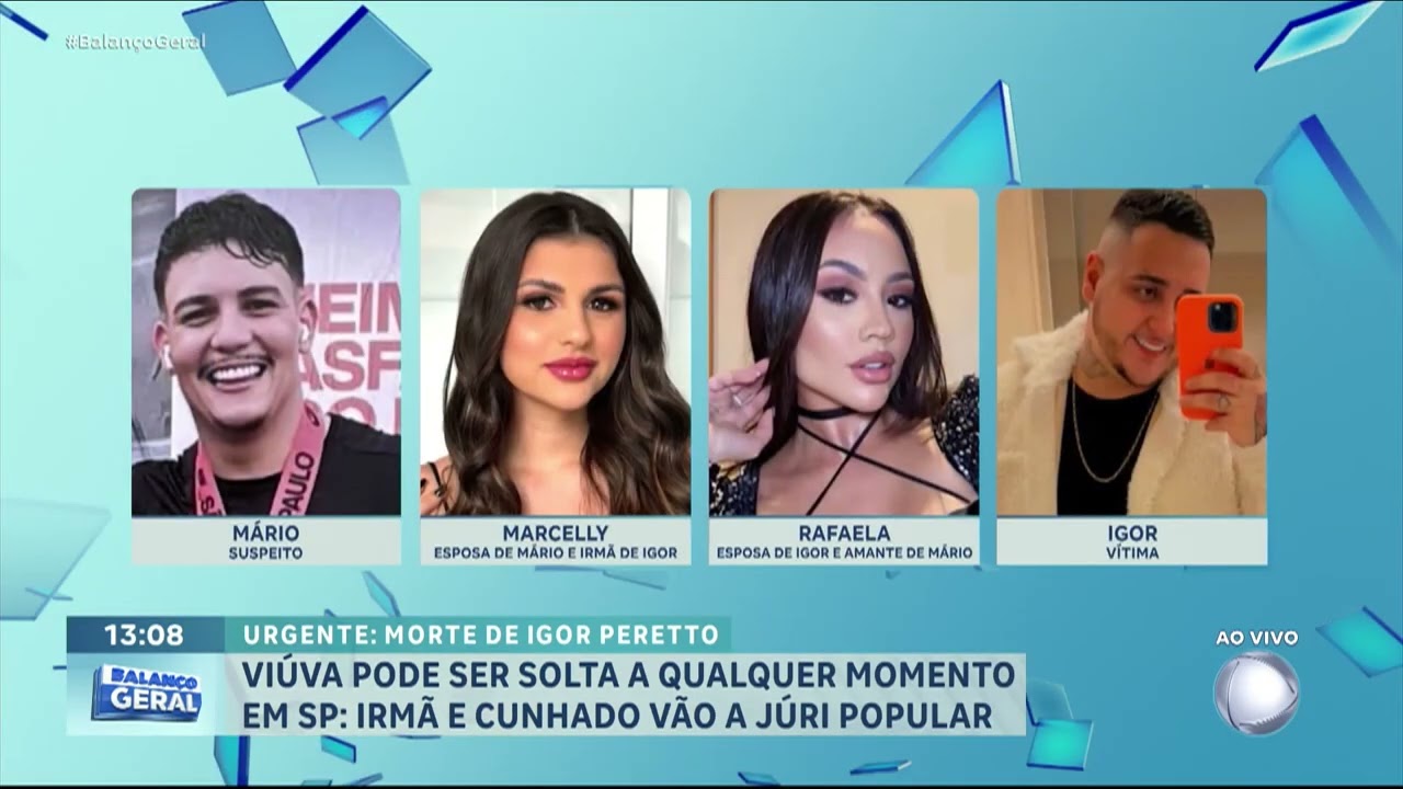 Caso Igor Peretto: Justi&ccedil;a revoga pris&atilde;o de vi&uacute;va de empres&aacute;rio assassinado em Praia Grande