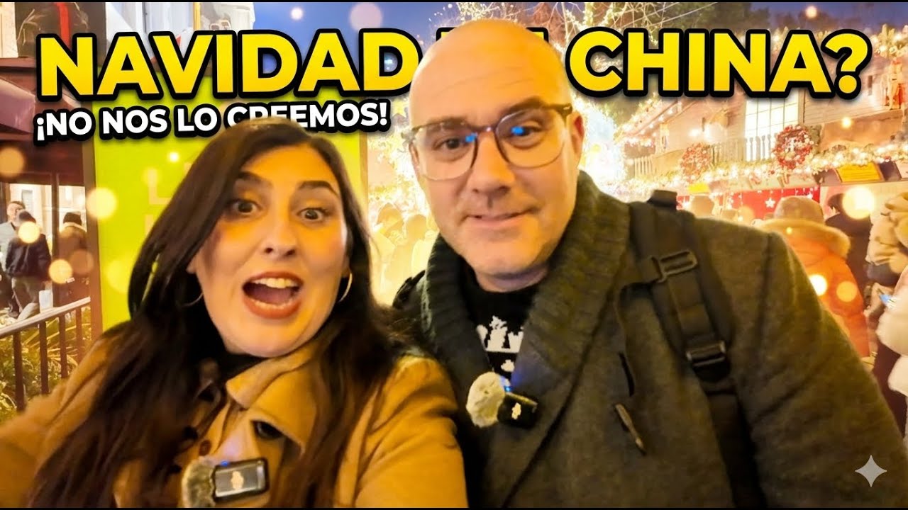 ¿Un MERCADILLO NAVIDEÑO en CHINA? 🇨🇳 Así es SHANGHAI en NAVIDAD 😱🎄