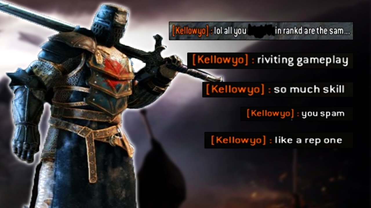 [For Honor] Insanely Salty Raider In Ranked Duels Poor Guy