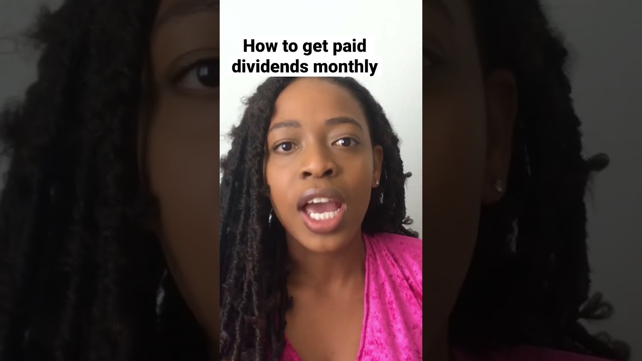 Get paid dividends monthly #shortvideo #shorts #short #stocks #dividends
