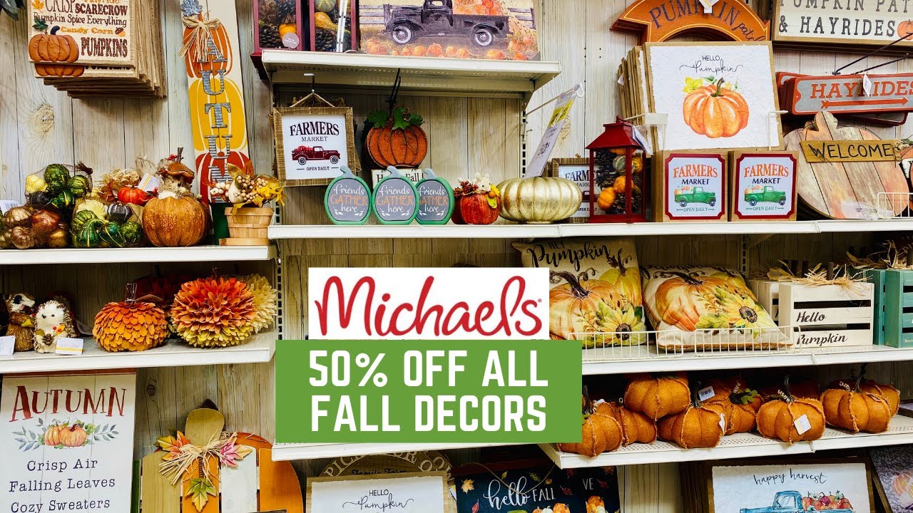 Michaels Shop with me Fall Decor 2020 | 50% Off Sale