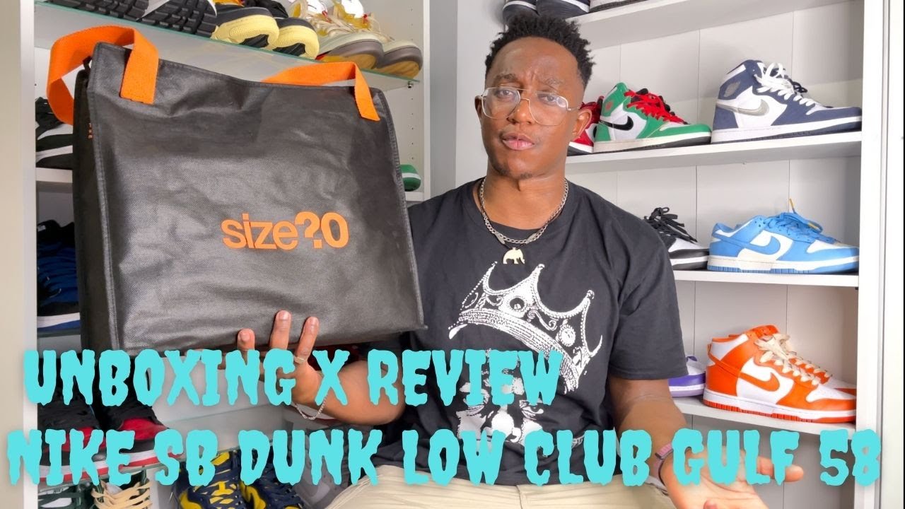 NIKE SB DUNK LOW GULF CLUB 58. I DROVE 400 MILES, 8 HOURS. UNBOXING X REVIEW X HOW I COPPED ?!?!