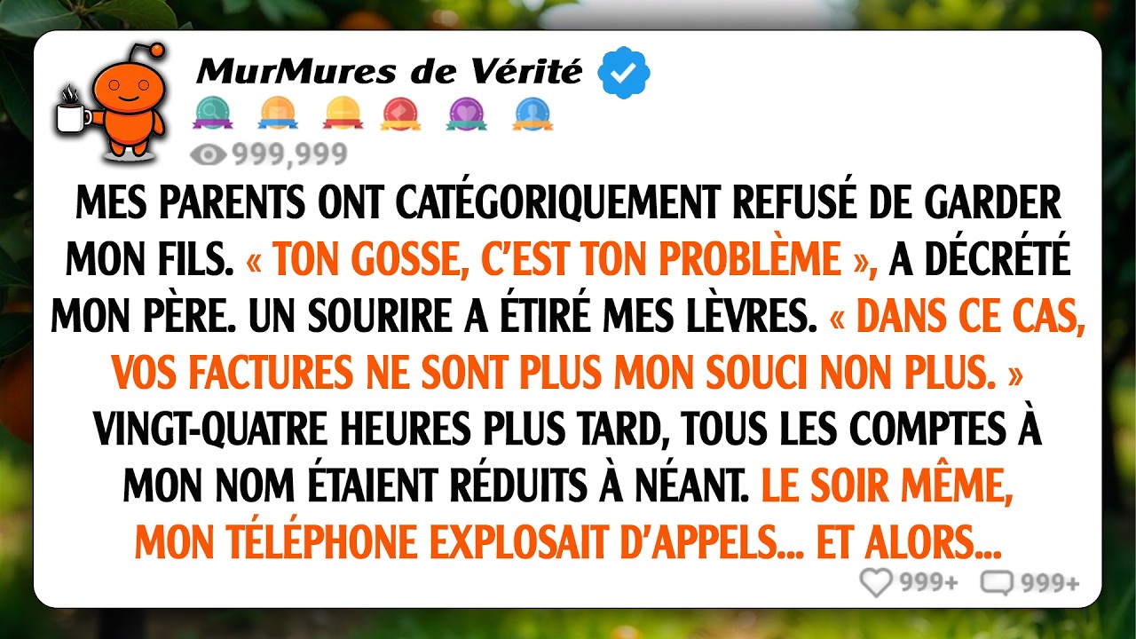 Mes parents ont refus&eacute; de garder mon fils. &laquo; Ton enfant n'est pas notre probl&egrave;me &raquo;, a dit papa. J'ai