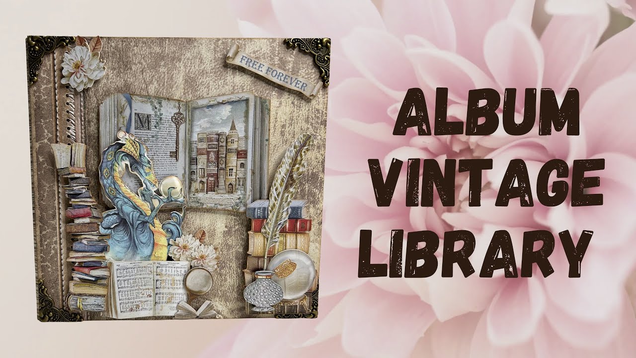 Álbum Vintage Library. Inspiración!!📙📓