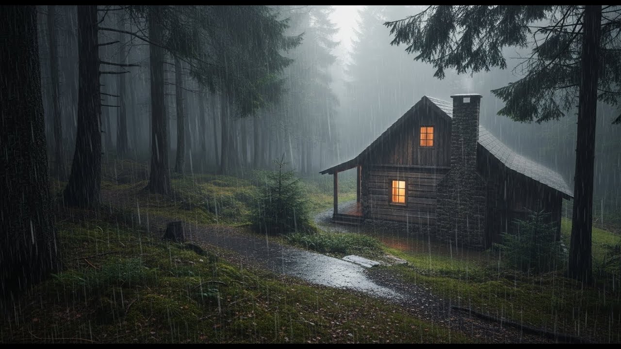 Heavy Rain and Gentle Thunder Sounds for Deep Sleep and Anxiety Relief at Night for Mind Relaxa
