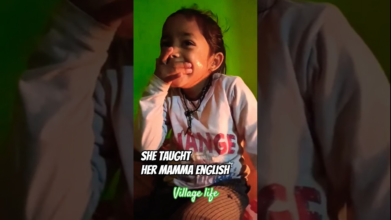 She taught her Mamma English easily- learn English with easy method 