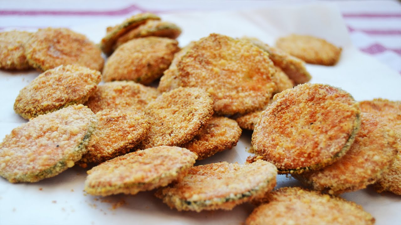 Baked Zucchini Chips with Parmesan Cheese - Easy Zucchini Appetizer Recipe