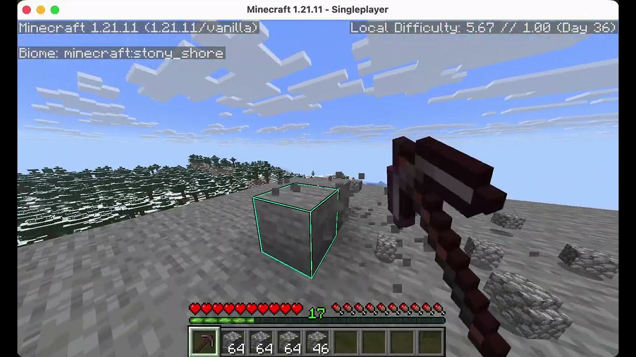 Day 206 of mining 1 layer of a chunk until I reach 1k subs