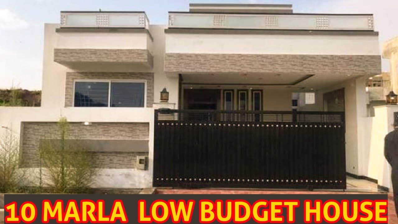 10 Marla 35x70 Single Story House Design with 3 Bed Rooms - 10 Marla Low Budget Small House