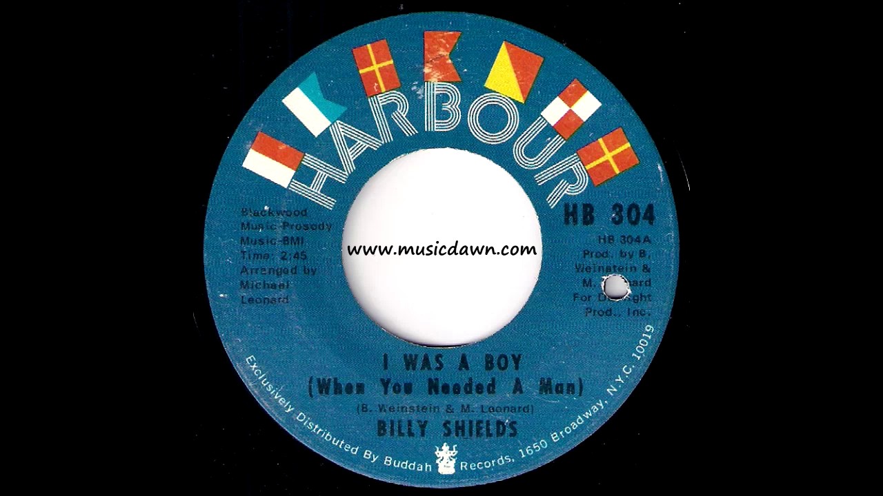 Billy Shields - I Was A Boy (When You Need A Man) [Harbour] 1969 Crossover Soul 45