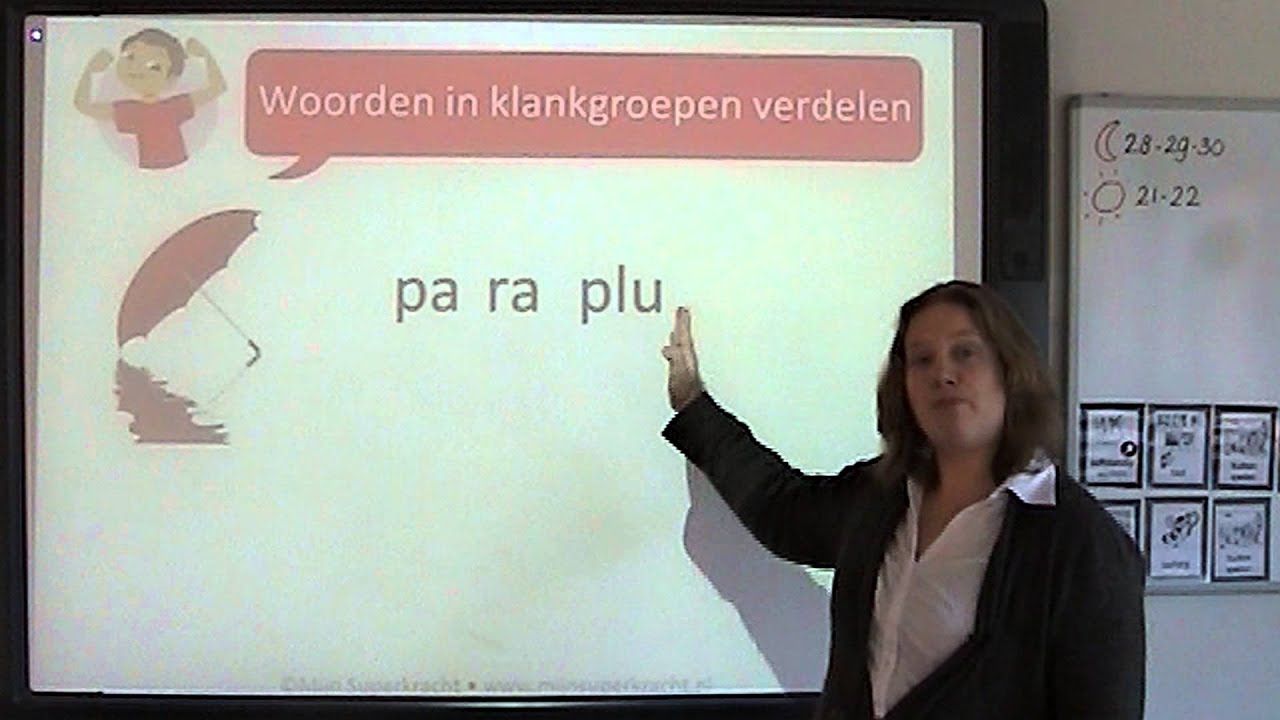 Spelling: woorden in klankgroepen verdelen