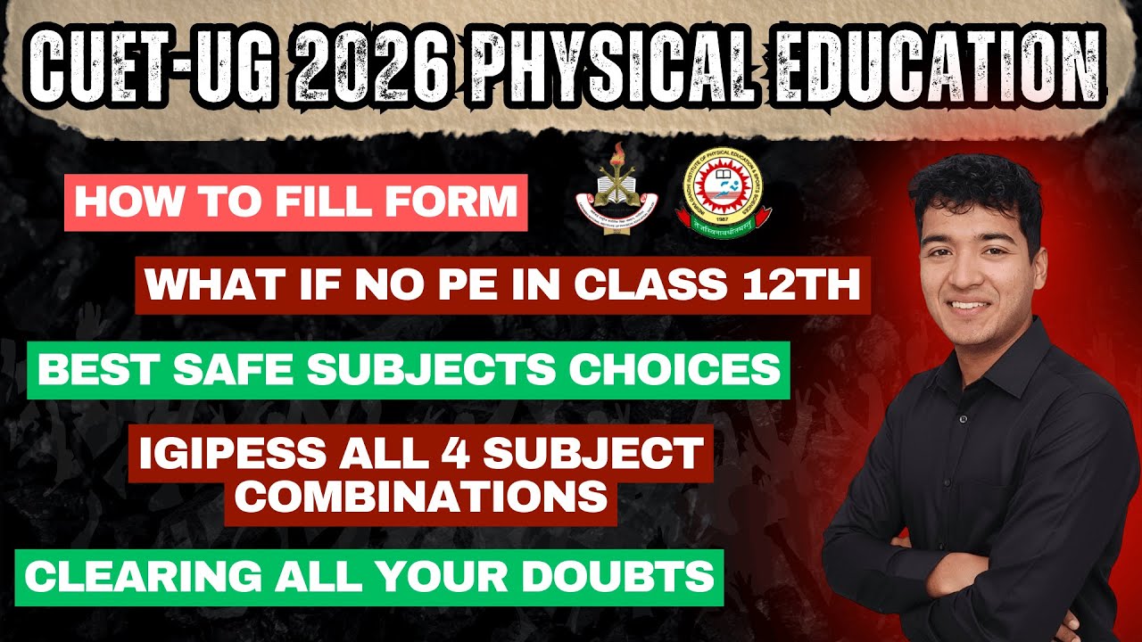 How to fill CUET-UG for LNIPE & IGIPESS 2026 | Safe Subjects Combination