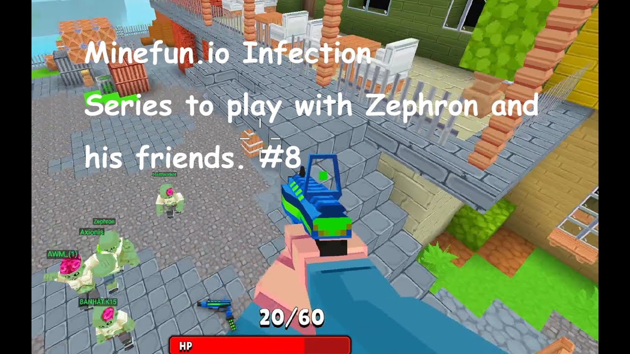 Minefun.io Infection Series to play with Zephron and his friends. #8　Zephronと彼の友達とインフェクションで遊ぶシリーズ第8弾