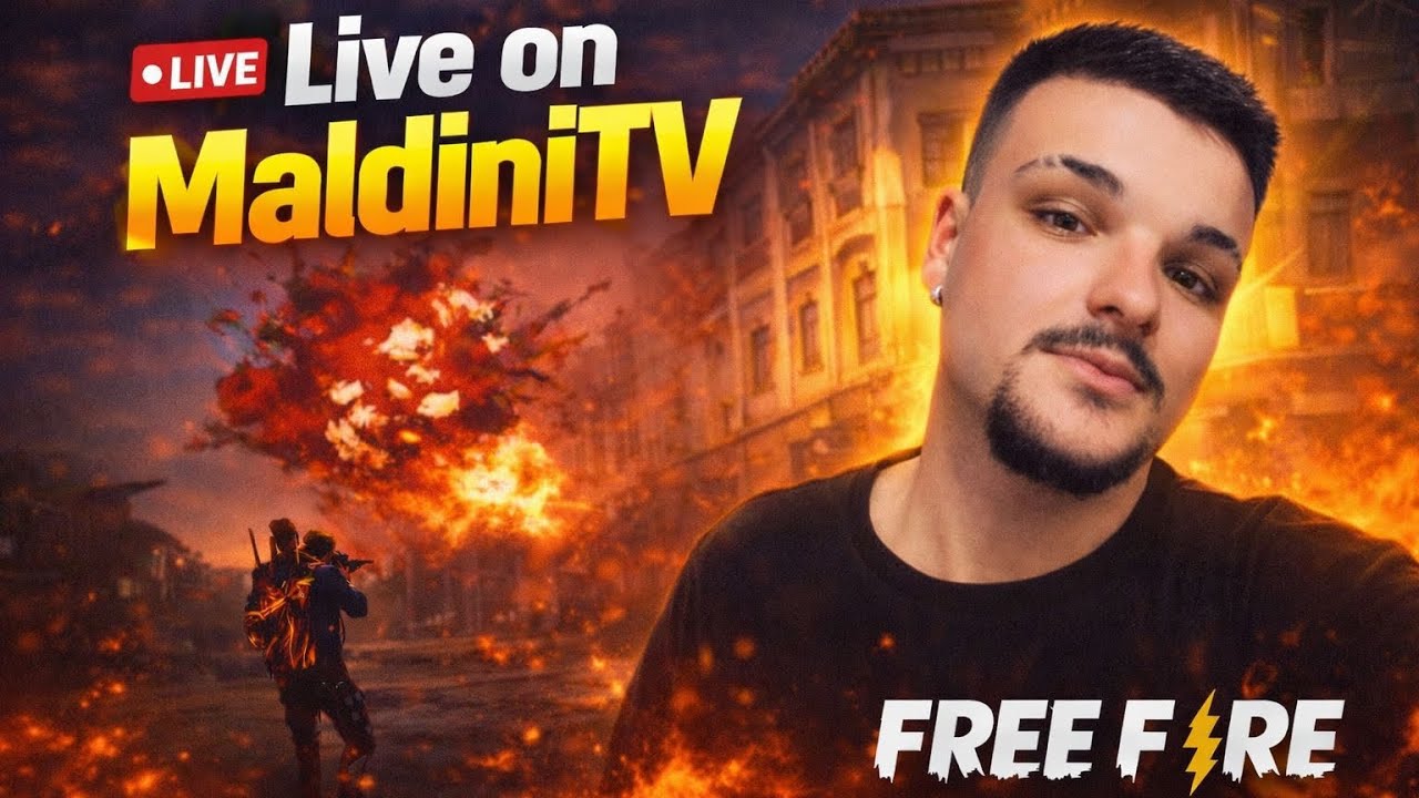 LIVE ON🔥 FREE FIRE AO VIVO🔥 FOCO  TOTAL PRA 2026🔥MaldiniTV