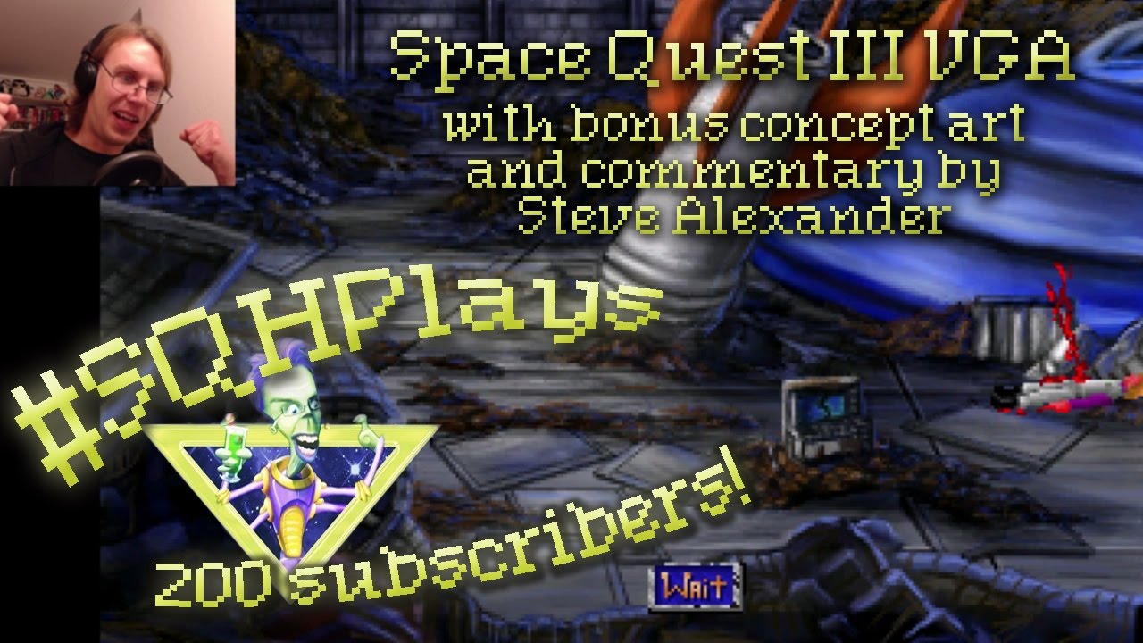 200 SUBSCRIBERS!!! | Space Quest III VGA remake w/bonus concept art