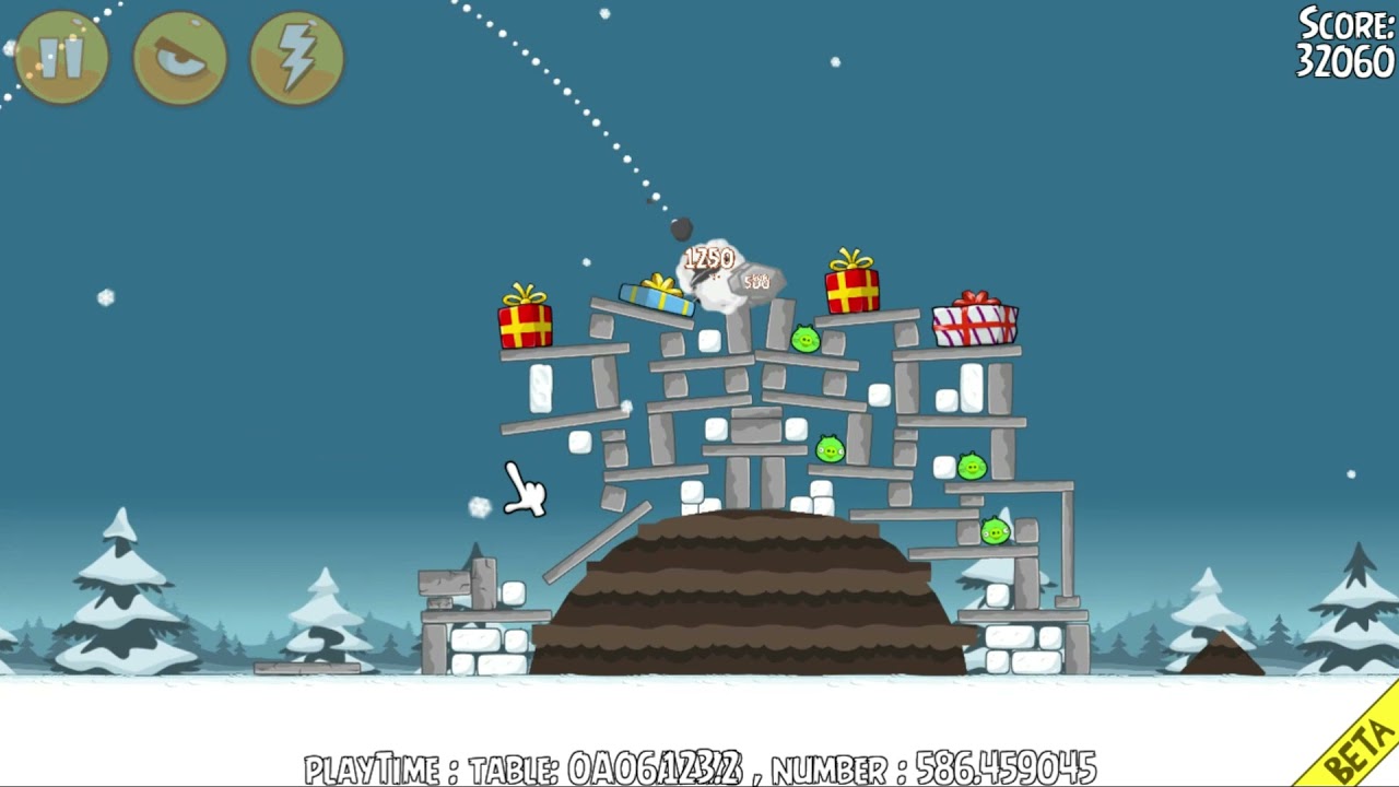 Angry Birds Seasons: Seasons Greedings All Levels Walkthrough.