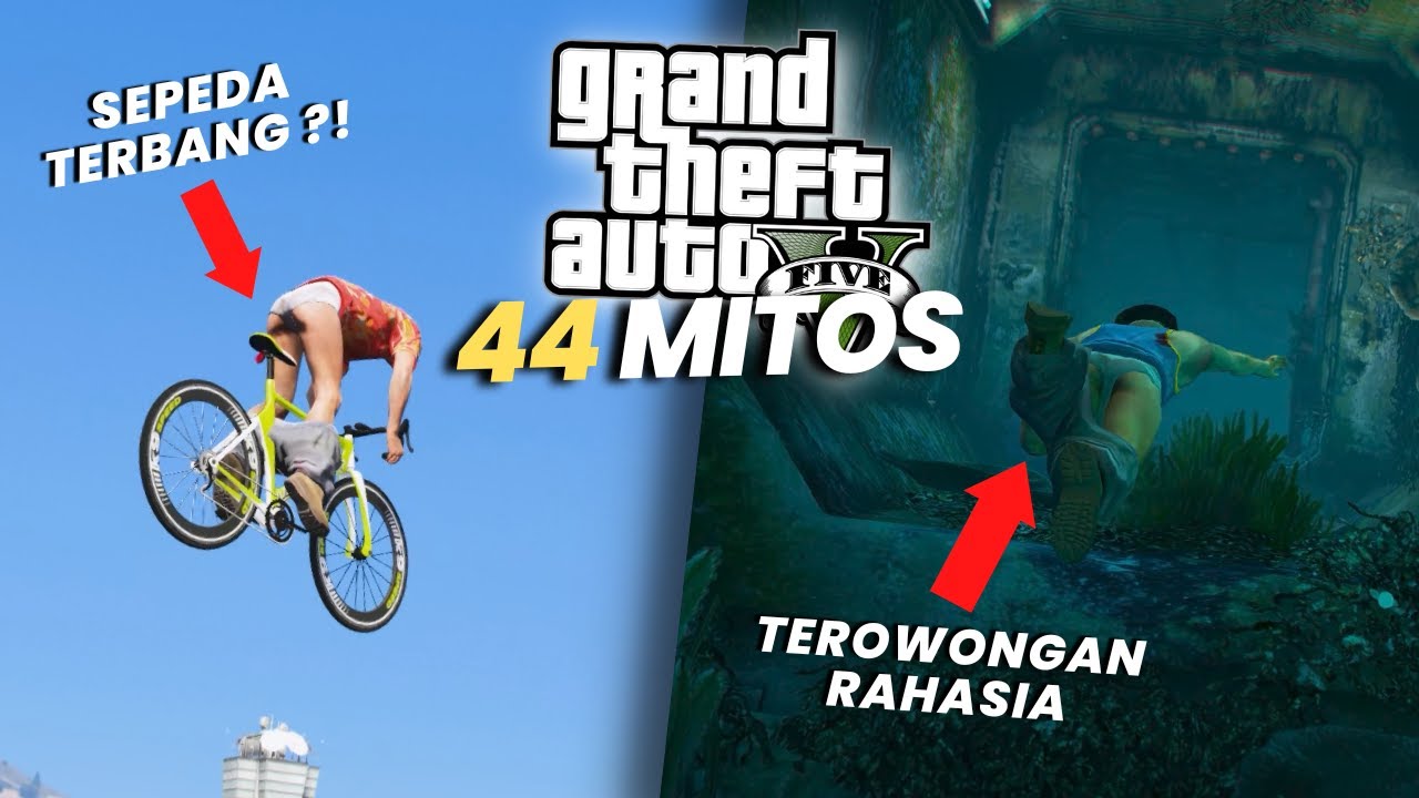 Gua Membuktikan 44 MITOS GTA 5... Ternyata ada TEROWONGAN RAHASIA?!