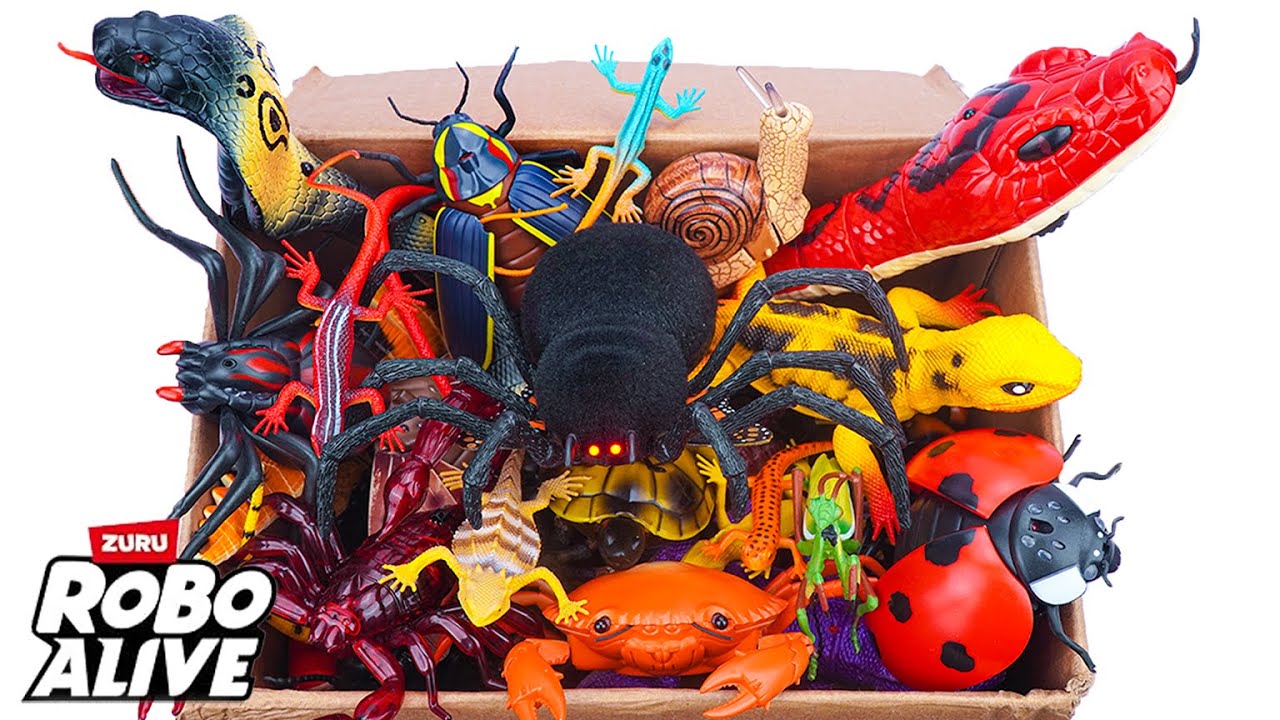 🐍toy asmr🐍 ZURU Robo Alive Snake, RC Spider & Robo Insects ASMR 🌟 Satisfying Unboxing Toys