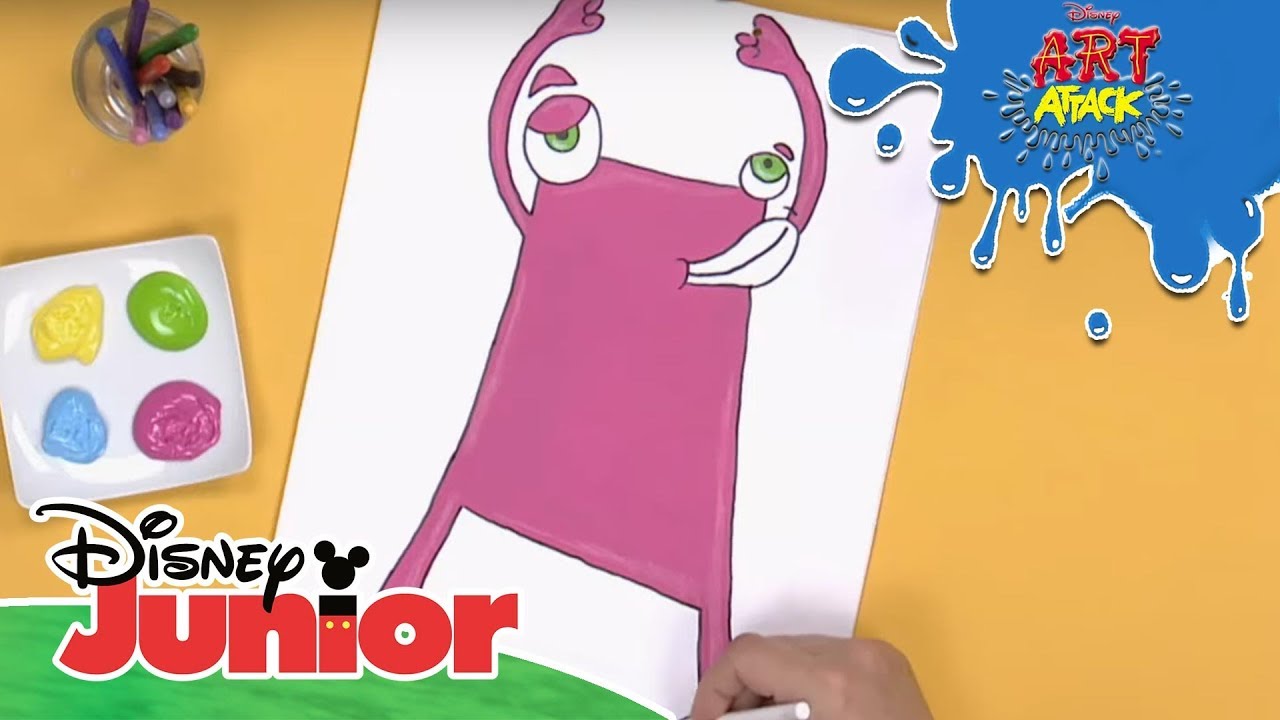 Art Attack Bastelclip #68: T&uuml;tenmonster | Disney Junior