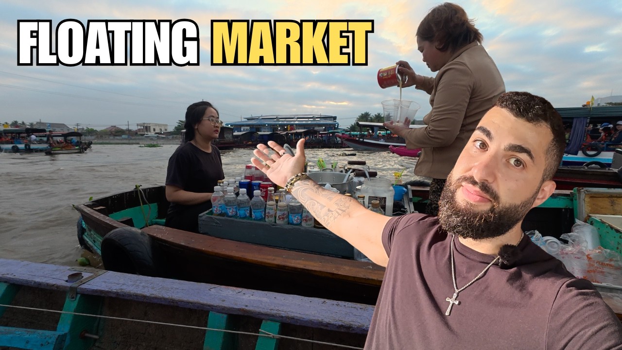 I Visited Vietnam’s CRAZIEST Floating Market 🇻🇳 | Mekong Delta Travel Vlog