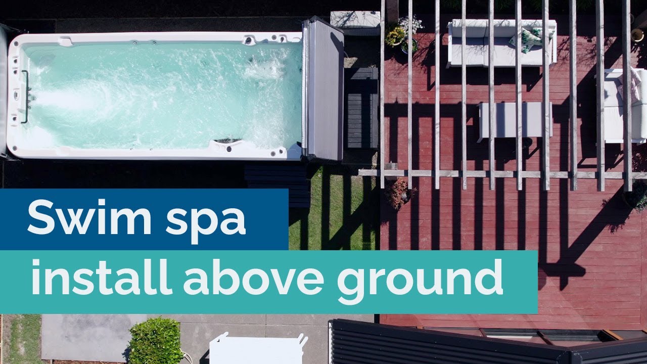 Start to finish - Swim spa install on concrete pad