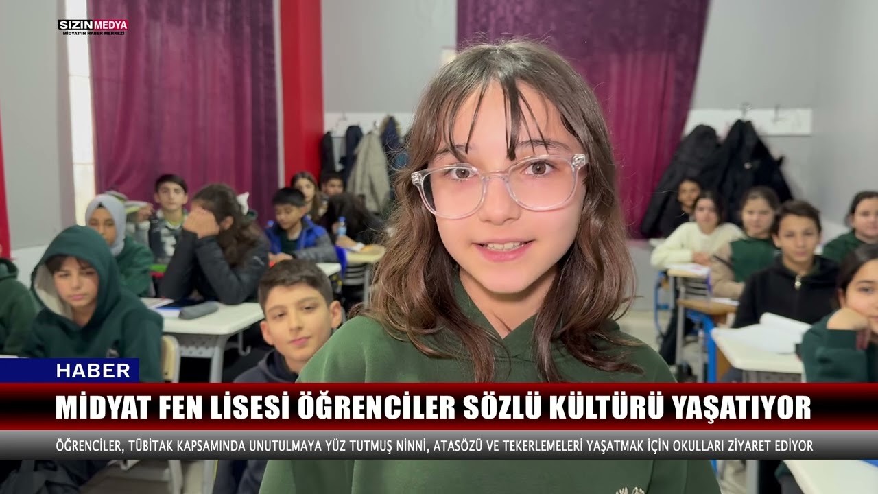 Midyat Fen Lisesi Öğrenciler Sözlü Kültürü Yaşatıyor