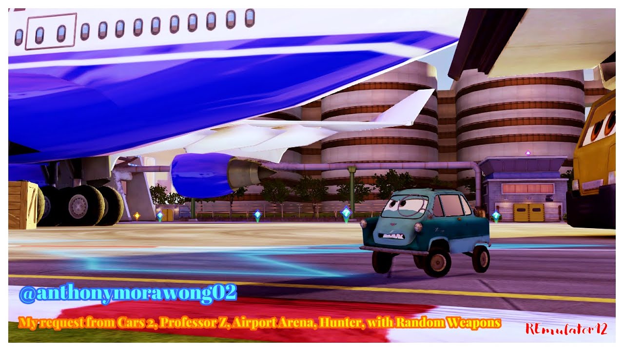 Cars 2 The Video Game | Professor Z - Hunter Mode | Airport Arena