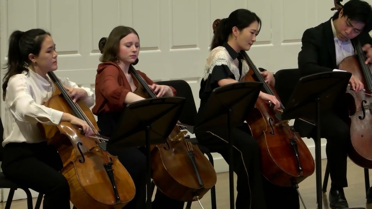 Yale Cellos play Larghetto from Elgar’s Serenade, arranged by Ole Akahoshi