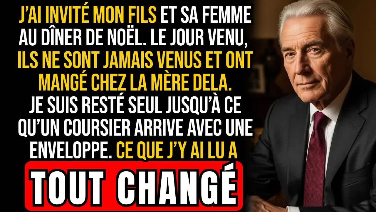 J’ai invité mon fils et sa femme pour Noël, mais ils m’ont laissé seul. Puis j’ai découvert…