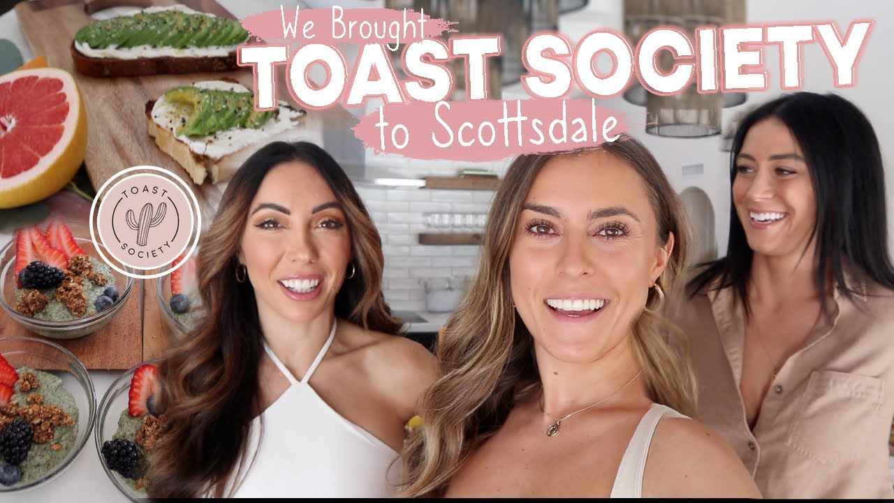 Hosted a giveaway brunch in Scottsdale & Toast Society team things