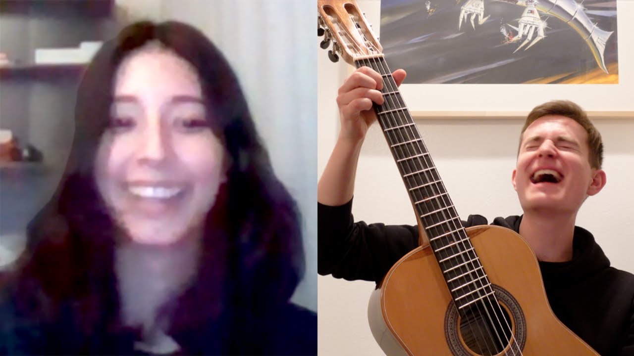 Playing Guitar On Omegle But I Sing In Spanish
